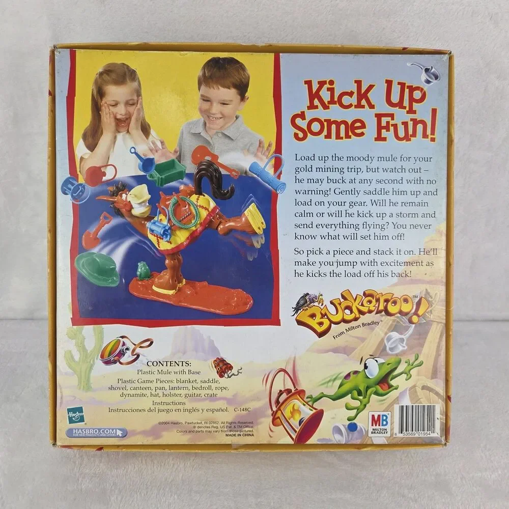 Milton Bradley Buckaroo Game Saddle Stacking Buckeroo 2004 Vintage 100% Complete